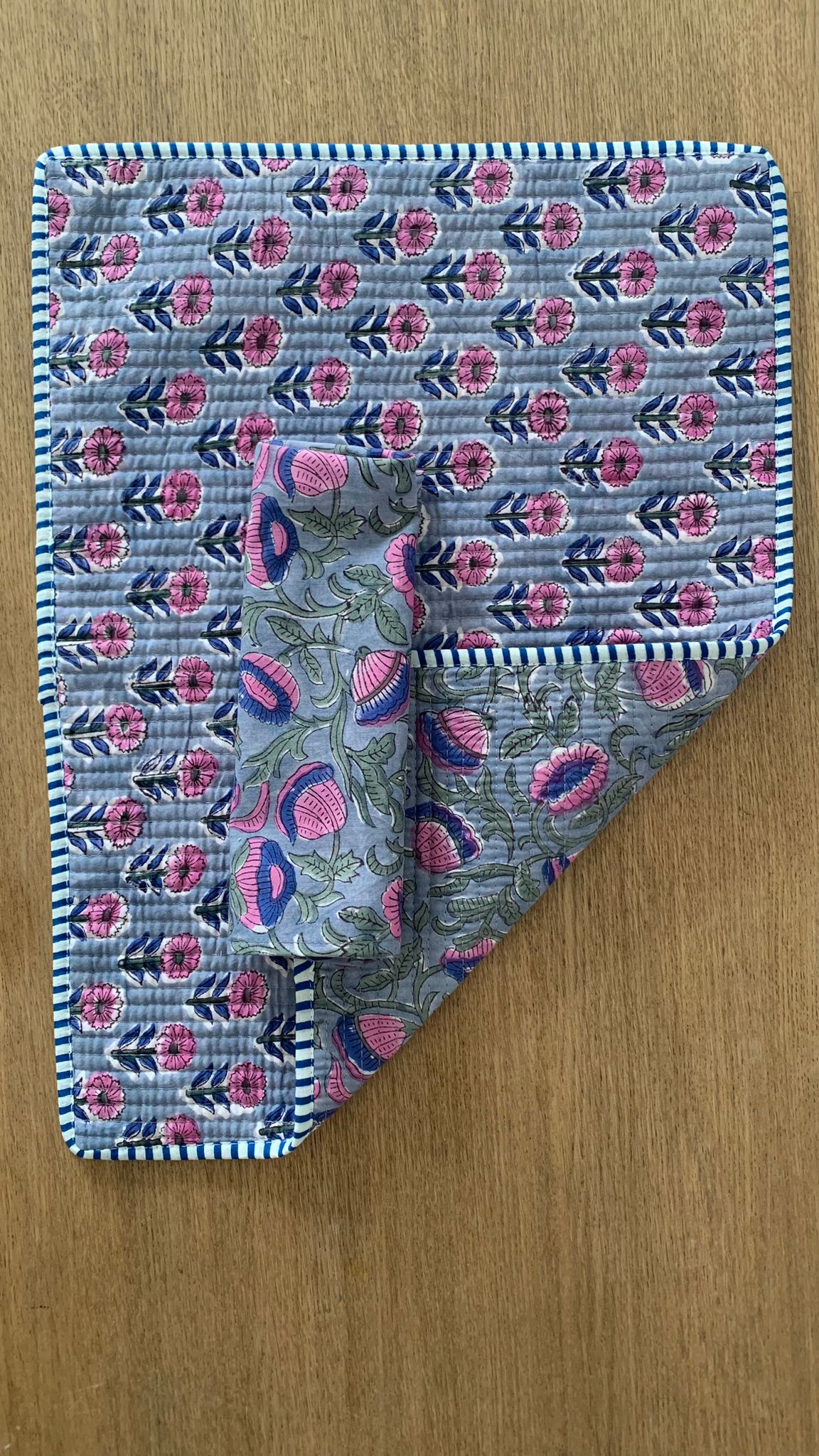 Pack de 2 individuales reversibles - Grises