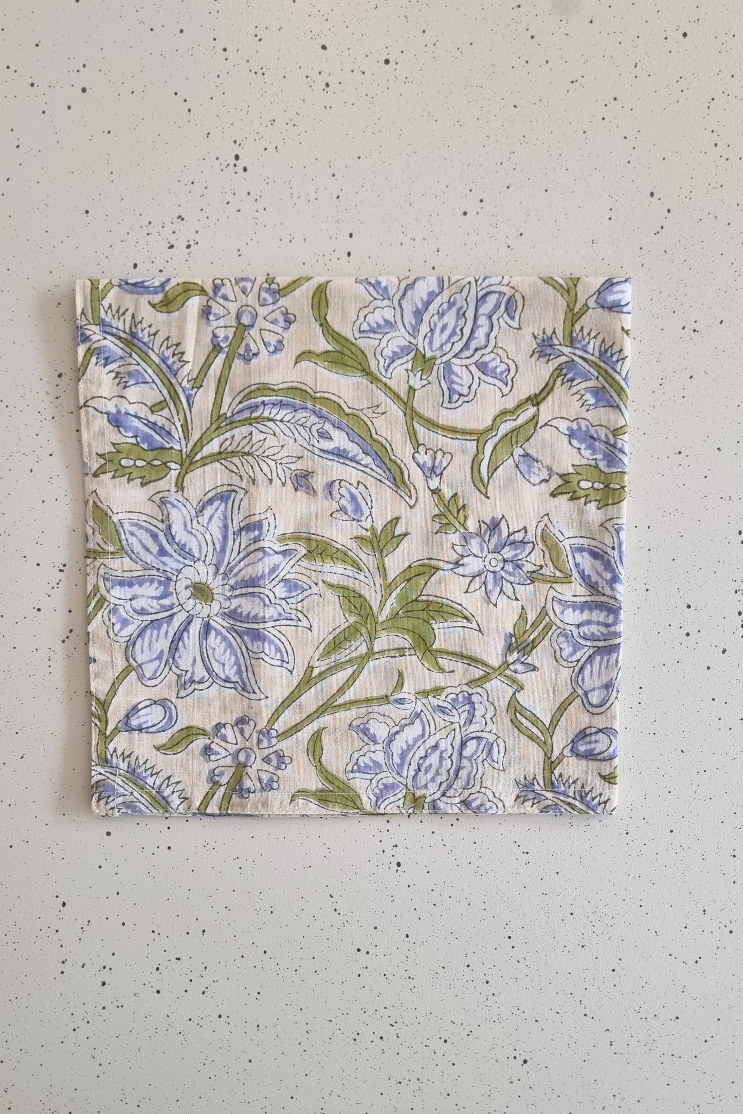 Servilleta N.º2 Crudo y azul