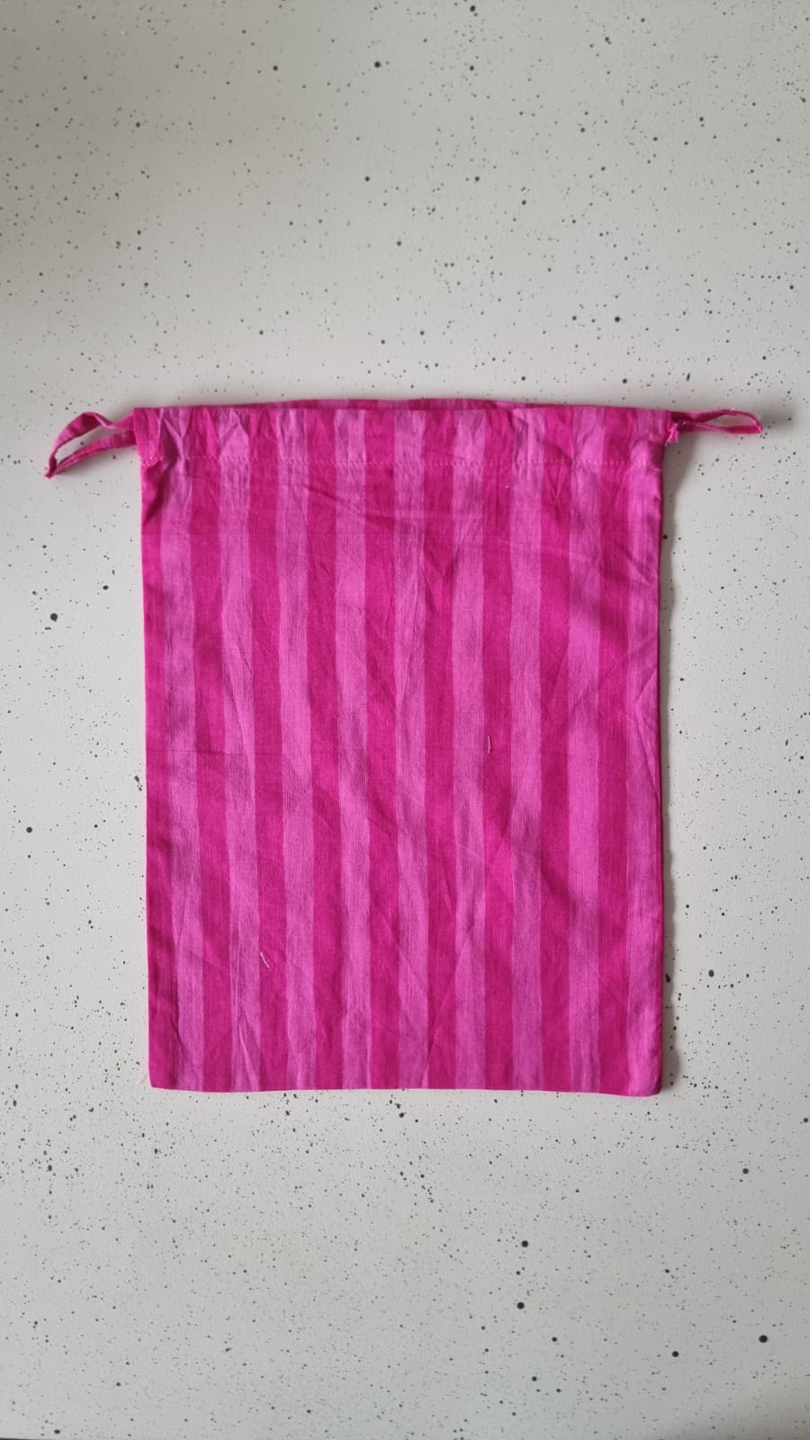 Bolsa de tela grande - rosa y fucsia