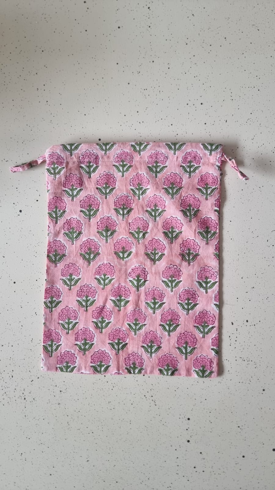 Bolsa de tela grande - Rosa flor rosa