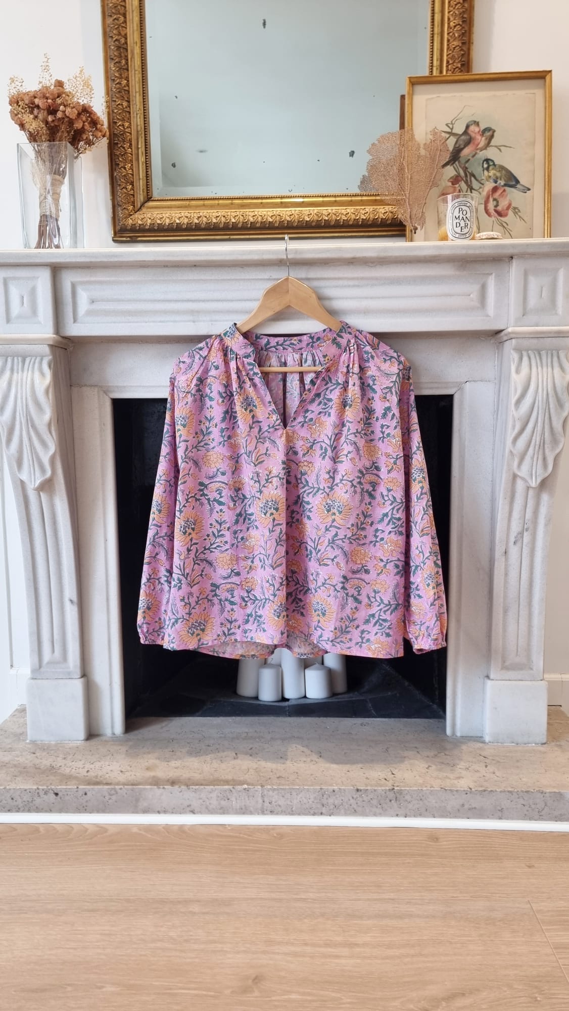 Camisa rosas flores