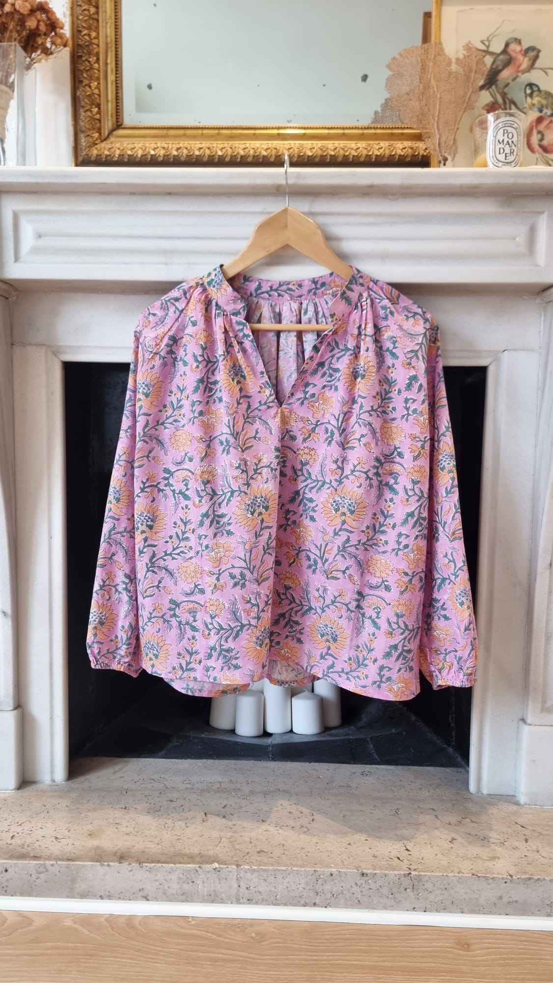 Camisa rosas flores