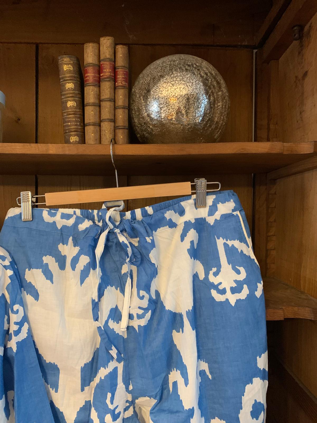 Pijama Ikat azul