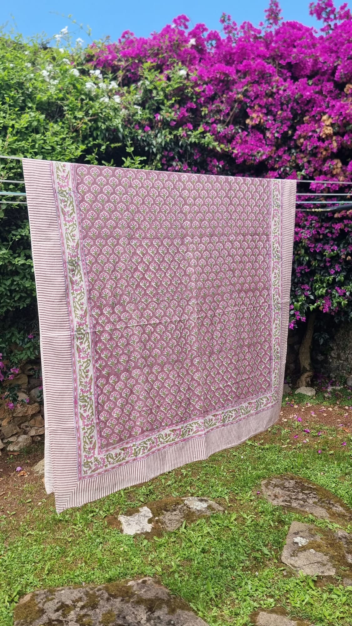Pareo Malva con flores