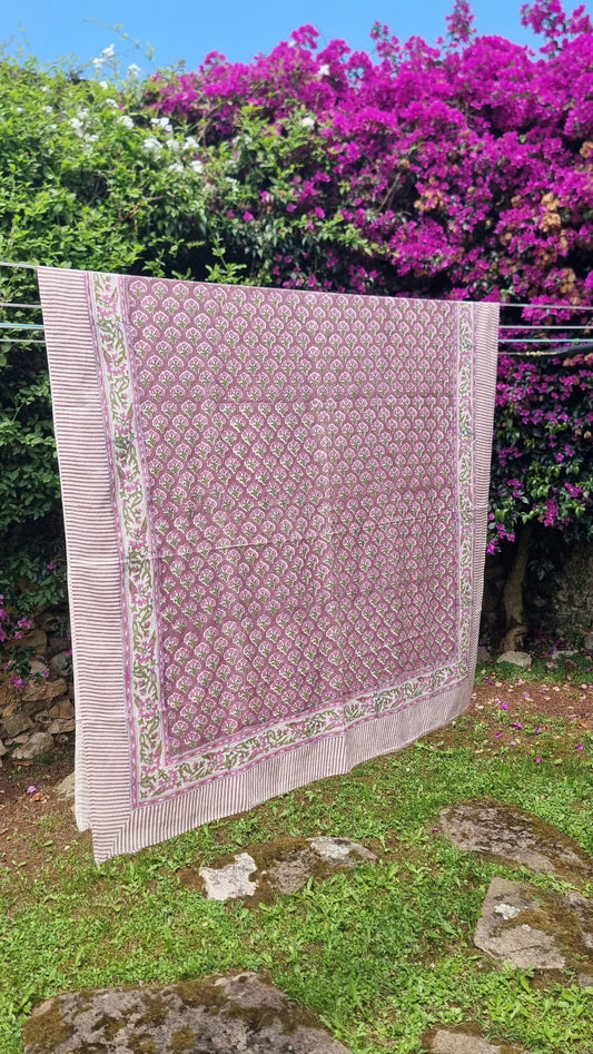 Pareo Malva con flores