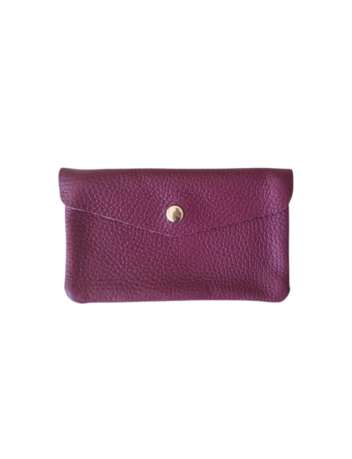 Monedero de piel - Morado