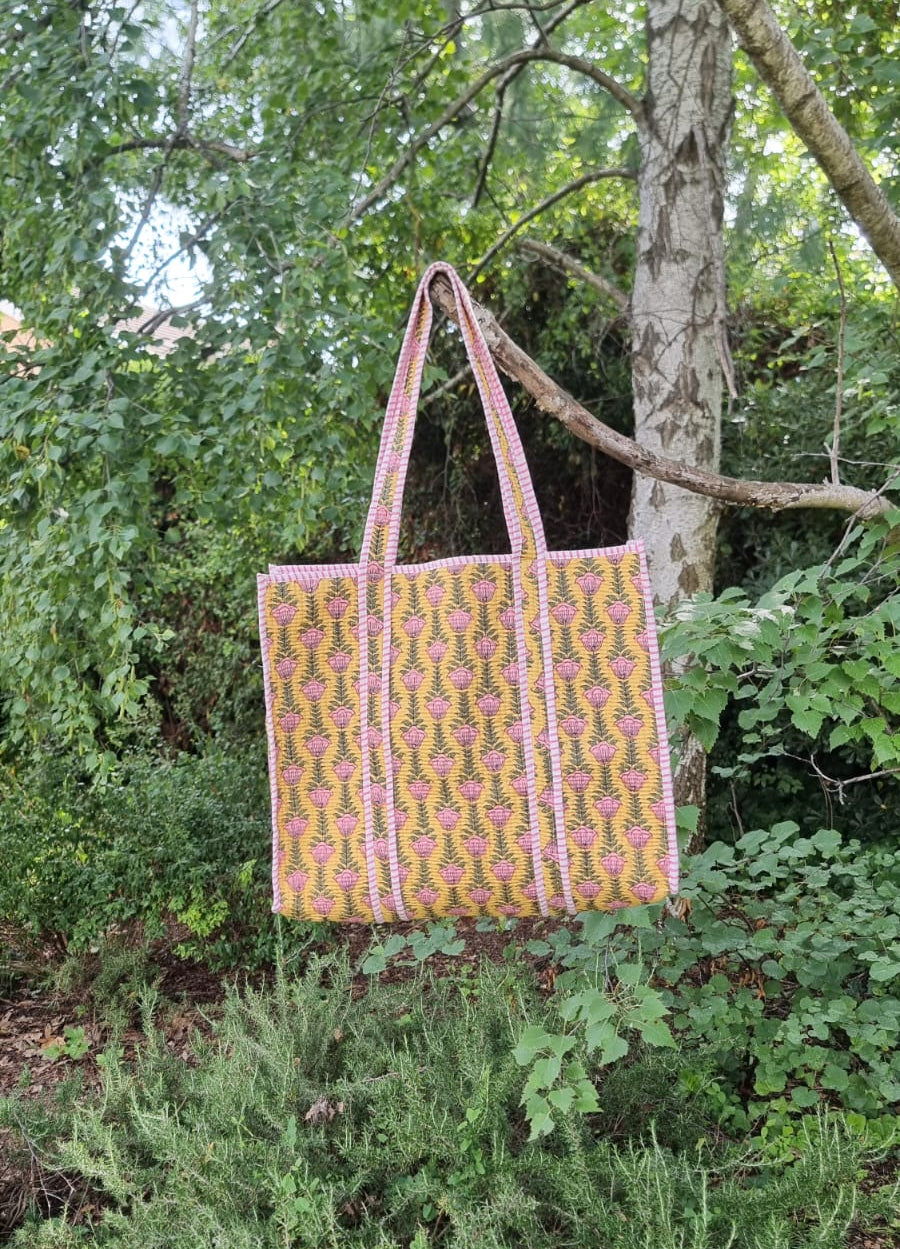 Tote bag - Tulipanes amarilla