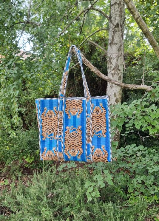 Tote bag - Tigres azul